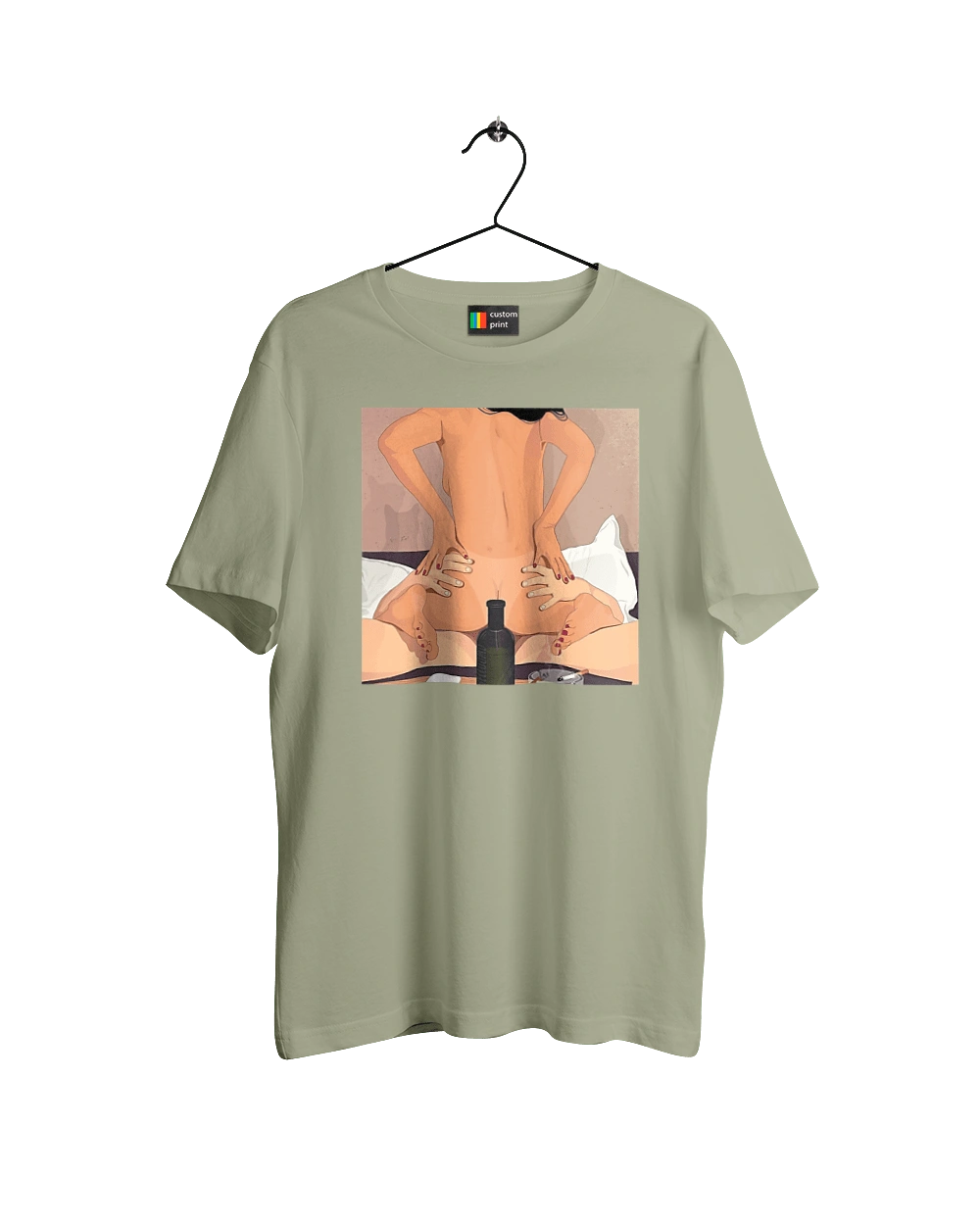 Гола Дівчина, Пляшка І Сигарети