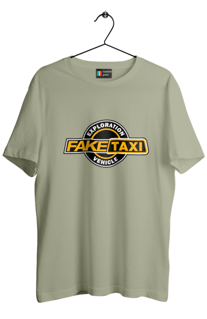 Men`s t-shirt with prints Fake taxi. Fake taxi, jokes, porn hub. 2070702