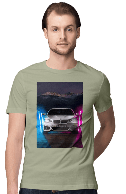 Футболка чоловіча з принтом "БЕХА". Беха, в машину, красота, птн пнх, фонарі. 2070702