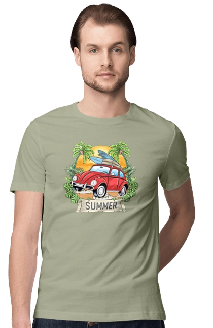 Summer, Car And Palm Trees