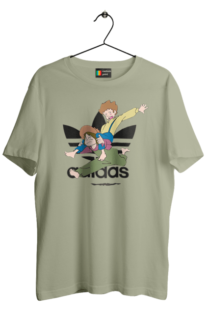 Футболка мужская с принтом Adidas Том Сойер. Adidas, tom sawyer, адидас, книга, мультфильм, повесть, приключения, том сойер. 2070702