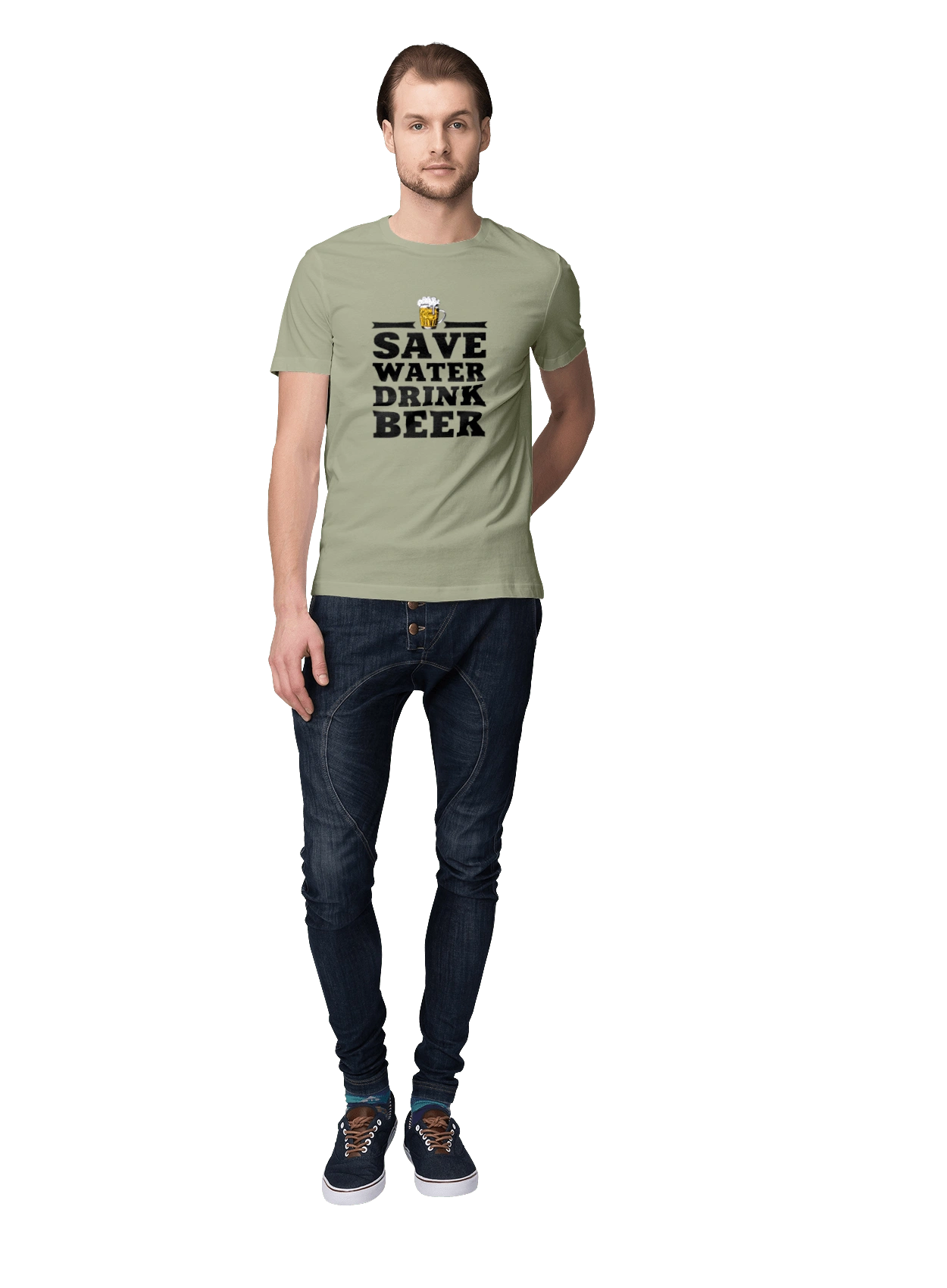 Save water, drink beer (black)