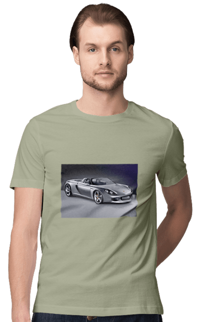 Men`s t-shirt with prints Auto.2. Auto, color image, compartment, photo, sports car. 2070702