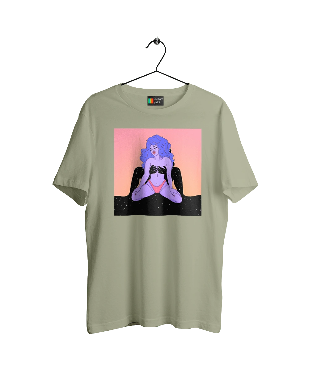 Фіолетова Дівчина В Трусиках