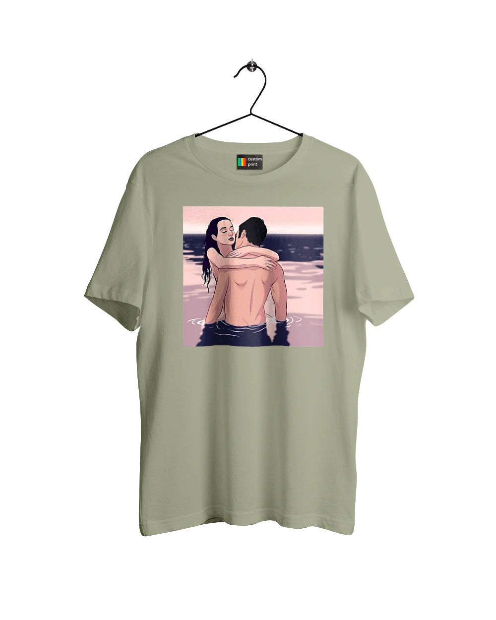 Парочка Обнімається В Річці