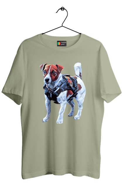 Футболка чоловіча з принтом "Пес Патрон". Зсу, патрон, пес, пес патрон, україна. 2070702