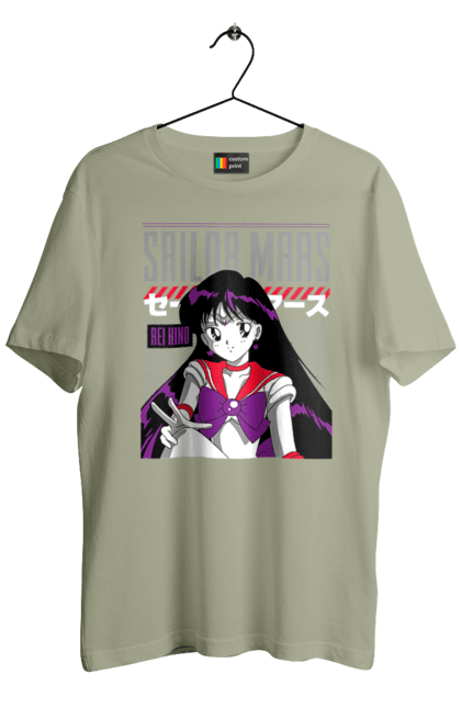 Футболка мужская с принтом Сейлор Мун Марс. Rei hino, sailor moon, аниме, драма, махо-сёдзё, рэй хино, сейлор марс, сейлор мун, сериал. 2070702