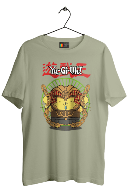 Men's t-shirt with prints Yu Gi Oh! Pompompurin. Brand, character, hello kitty, pompompurin, yu gi oh, yugio. 2070702