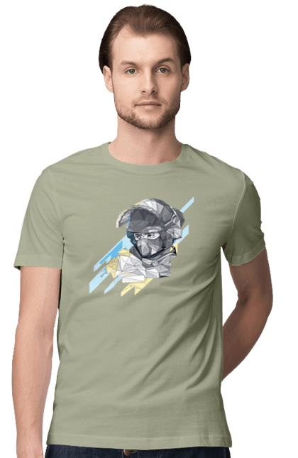 Футболка чоловіча з принтом "Слава збройним силам України". День захисника, день захистиць, марка, подяка, слава зсу, укрпошта. 2070702