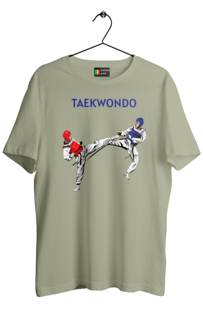 Футболка мужская с принтом Taekwondo training02 [Converted]. Taekwondo, боевое искусство, корея, спорт, таэквондо, тренировка. 2070702