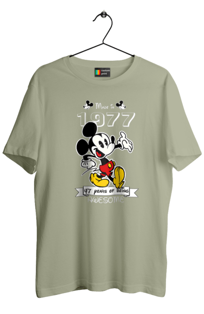 Футболка мужская с принтом Микки Маус. Mickey mouse, дисней, микки, микки маус, мультфильм. 2070702