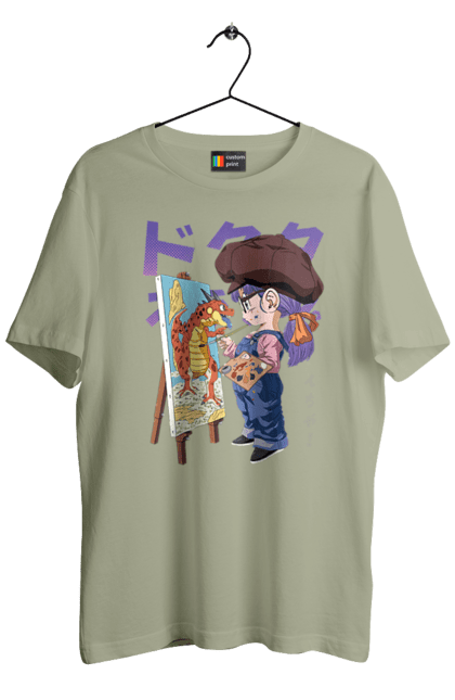 Men's t-shirt with prints Dr. Slump Arale. Android, anime, arale, arale norimaki, doctor slump, dr. slump, girl, manga, schoolgirl. 2070702