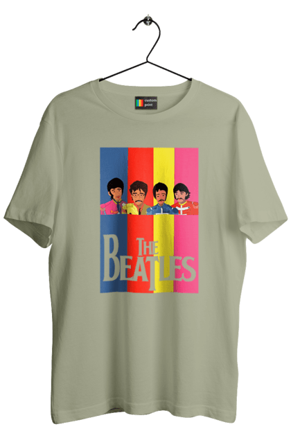 Men's t-shirt with prints The Beatles. Beatles, george harrison, john lennon, liverpool four, music, paul mccartney, ringo starr. 2070702