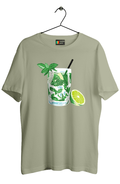 Men`s t-shirt with prints Mojito And Lemon Drink. Drink, lemon, mojito. 2070702