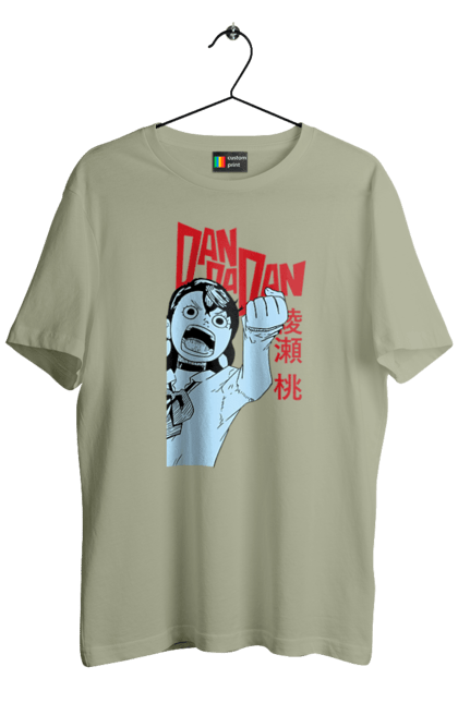 Футболка чоловіча з принтом "Дандадан Момо Аясе". Dandadan, momo ayase, okarun, аніме, аясе, дандадан, манга, момо, момо аясе. 2070702