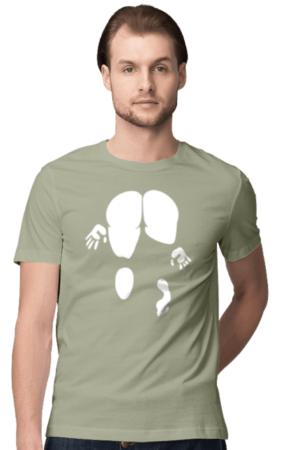 Футболка чоловіча з принтом "Дівчина вид по заду". Вид з зади, вульгарна, гумор, дівчина, дівчина раком, прикольна. 2070702