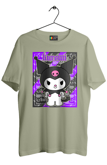 Футболка мужская с принтом Хелло Китти Куроми. Hello kitty, аниме, куроми, моя мелодия, персонаж, санрио, хелло китти. 2070702