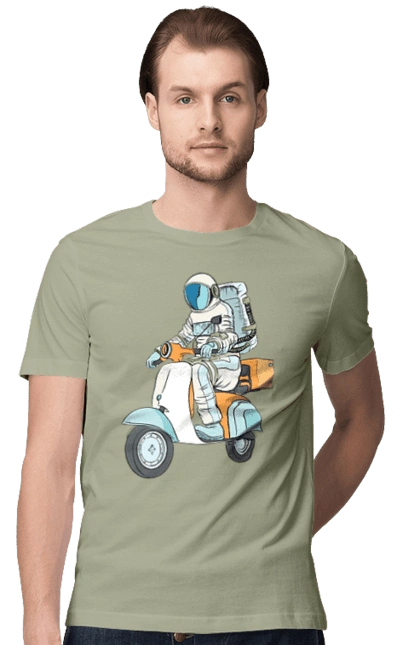 Astronaut on a motorcycle