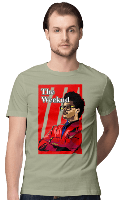 Men's t-shirt with prints The Weeknd. Actor, producer, singer, tesfaye, weeknd. 2070702