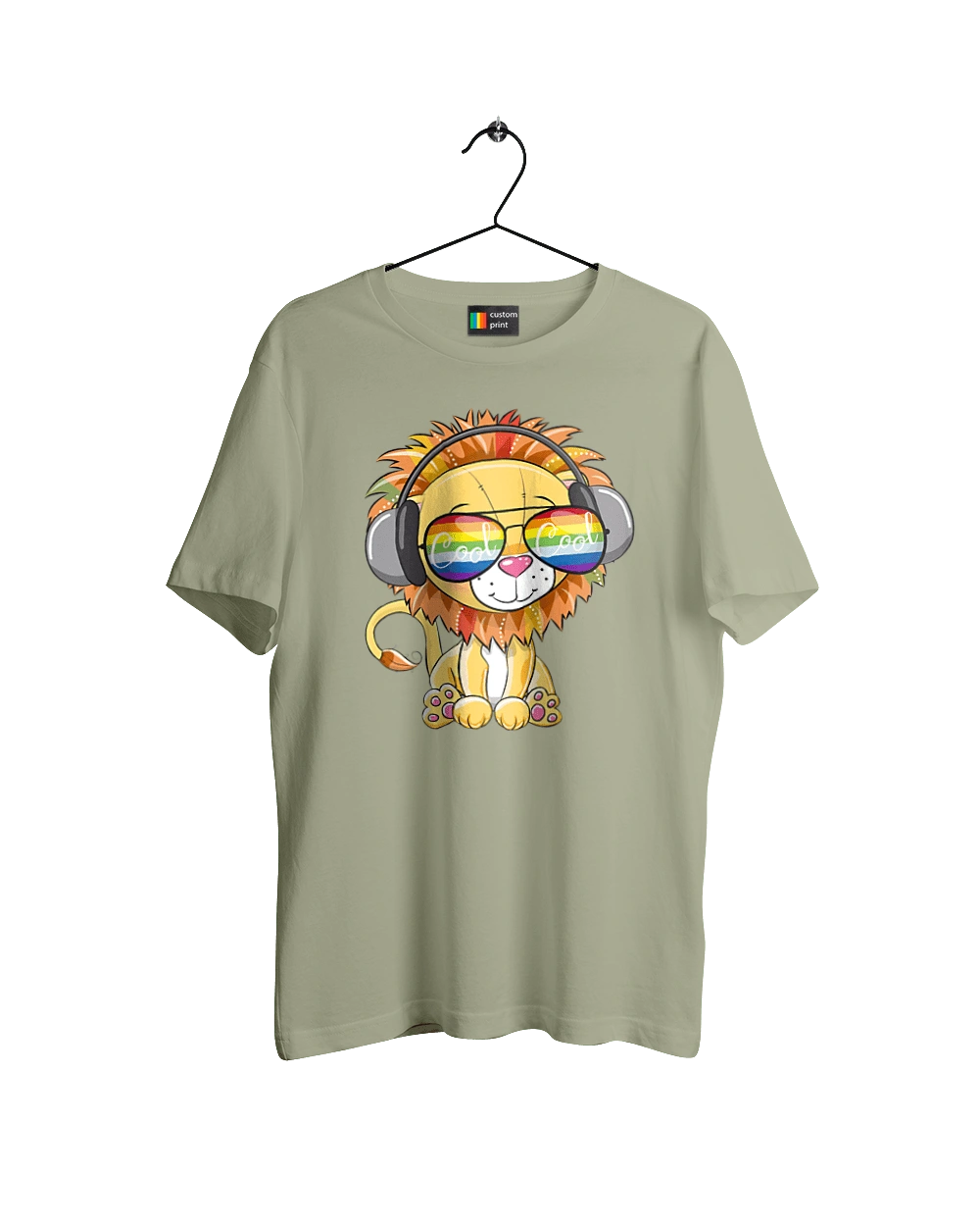 Lion In Glasses And Headphones