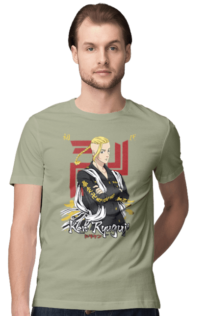 Men's t-shirt with prints Tokyo Revengers Draken. Anime, draken, ken ryuguji, ken-chin, manga, serial, tokyo manji gang, tokyo revengers. 2070702