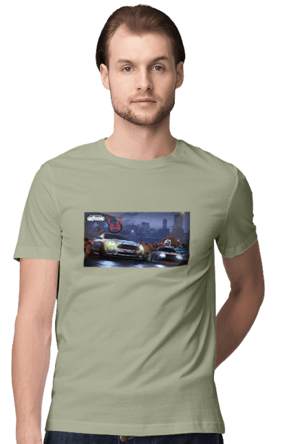 Men`s t-shirt with prints Need for Speed Unbound. Heat, need, need for speed, nfs, speed, unbound. 2070702