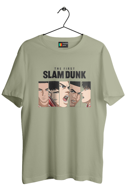 Футболка чоловіча з принтом "Слем данк". Slam dunk, аніме, баскетбол, комедія, манга, слем-данк, спокон, спортивне аніме, сьонен, школа. 2070702