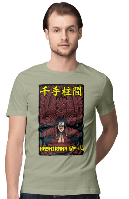 Футболка мужская с принтом Наруто Хаширама. Hashirama, hashirama senju, hokage, naruto, аниме, манга, наруто, хаширама, хаширама сенджу, хокаге. 2070702