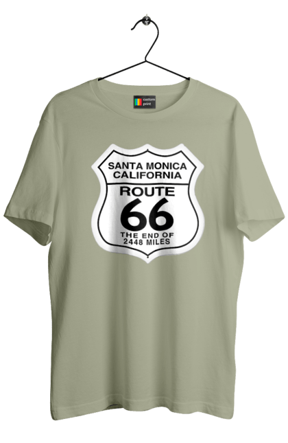 Футболка чоловіча з принтом "Route 66". Байк, байкер, байкер клуб, брат, брати, брутал, гарячий асфальт, гарячий кінь, гарячий стрижень, дорога 50, дорога 66, дорога 80, дороги америки, дороги україни, жага швидкості, клуб байкерів, мотоцикл, мотоцикліст, справжній чоловік, чувак, швидкість. 2070702