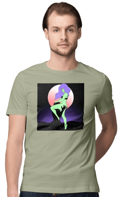 Зелена Дівчина І Місяць