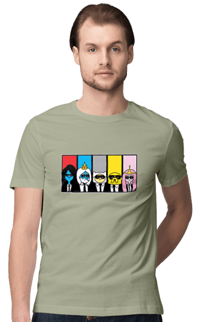 Men's t-shirt with prints Adventure Time. Adventure time, animated series, cartoon network, land of ooo, tv series. 2070702