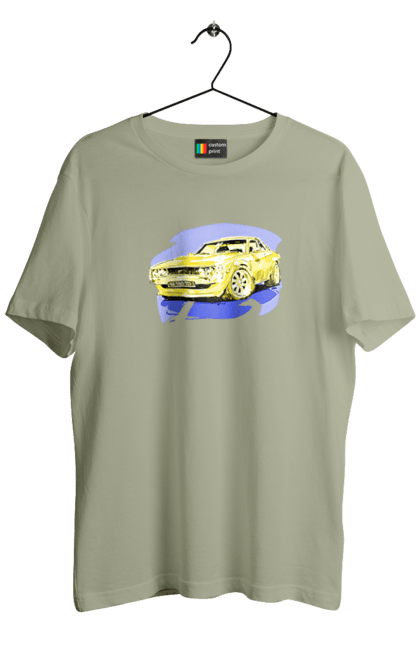 Футболка чоловіча з принтом "Український спорткар". Додж челенджер, машина, машини арт, потужність, спортивне авто, спорткар, українське авто, швидкість. 2070702