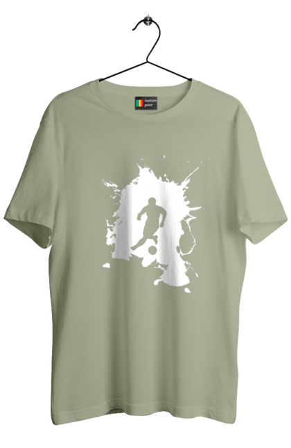 Men`s t-shirt with prints Football in the heart. Ball, championship, football, goal, sport, team, tournament, ukraine, victory. 2070702