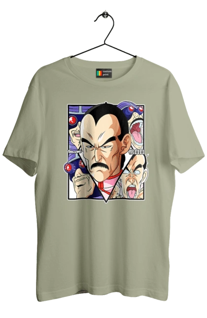 Men`s t-shirt with prints Dragon Ball Tao Pai Pai. Anime, dragon ball, goku, manga, mercenary tao, tao pai pai, tv series, vegeta. 2070702