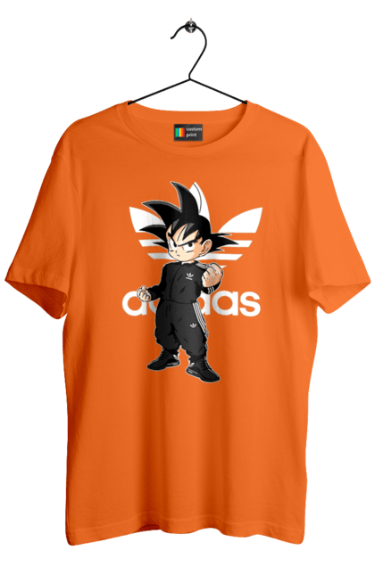 Футболка мужская с принтом Adidas Сон Гоку. Adidas, anime, dragon ball, manga, son goku, адидас, аниме, гоку, жемчуг дракона, сон гоку. 2070702