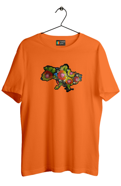 Men`s t-shirt with prints Spravzhnya Ukraine. Barvie, beauty, colors, kviti, leafing through, mood, petals, spravzhnya ukraine. 2070702