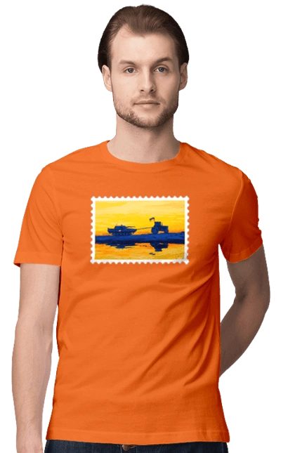 New brand, tractor pulling tank