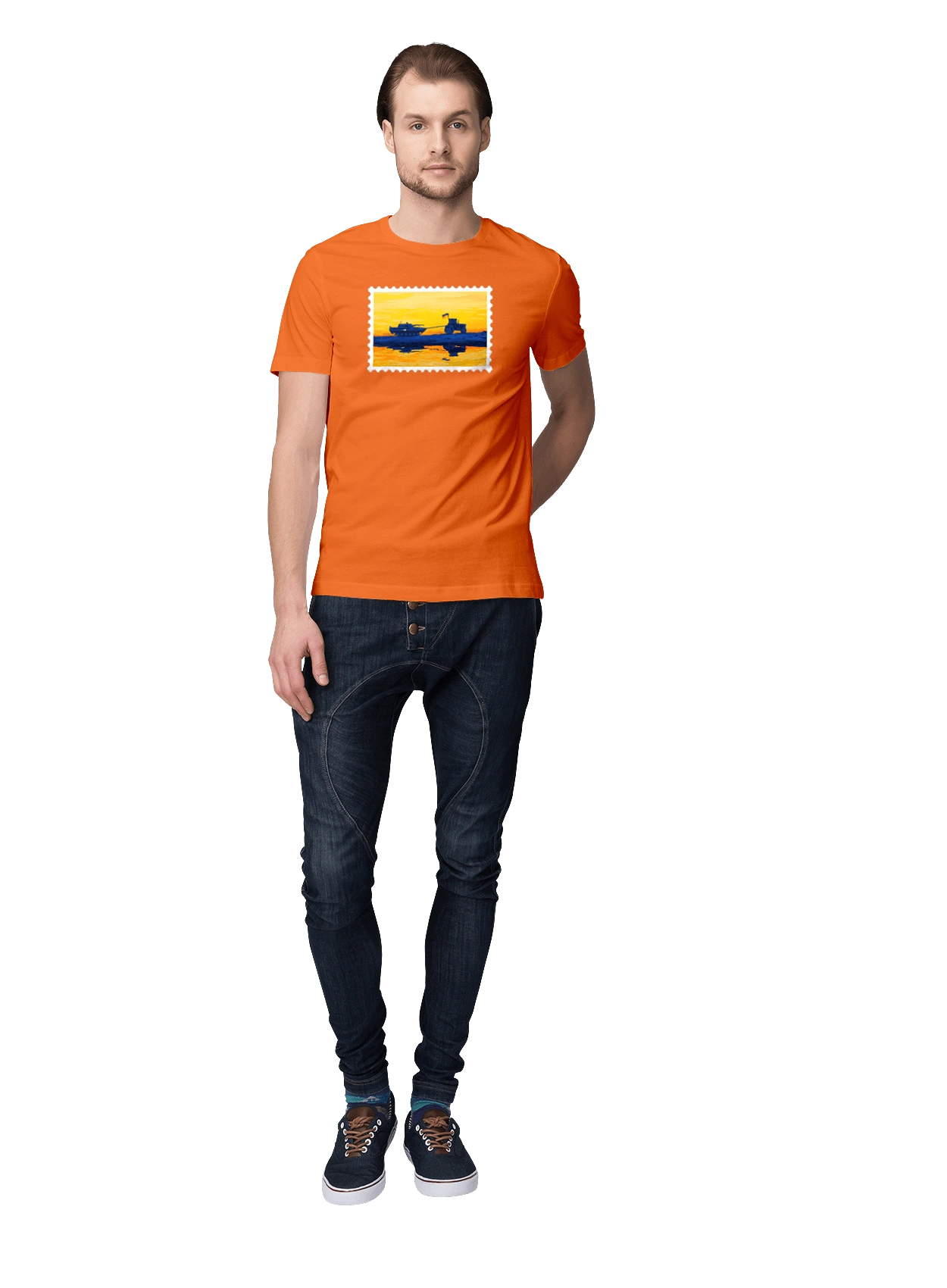 New brand, tractor pulling tank