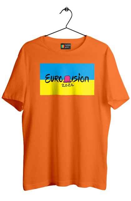 Футболка чоловіча з принтом "Євробачення за KALUSH Orchestra". Kalush orchestra, stefania, азов, врятувати азовсталь, врятувати захисників азовсталі, євробачення, звільнити, маріуполь, наші захисники, перемога, свобода. 2070702