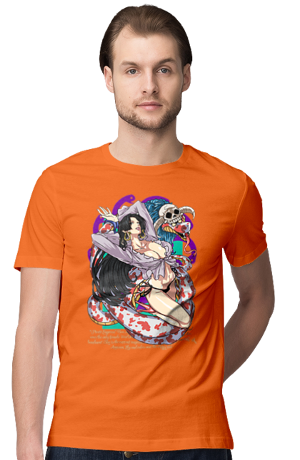 Men's t-shirt with prints One Piece Boa Hancock. Anime, boa hancock, manga, one piece, pirate empress, straw hat pirates. 2070702