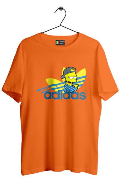 Футболка чоловіча з принтом "Adidas Барт". Adidas, bart, адідас, барт, мультфільм, серіал, сімпсон. 2070702