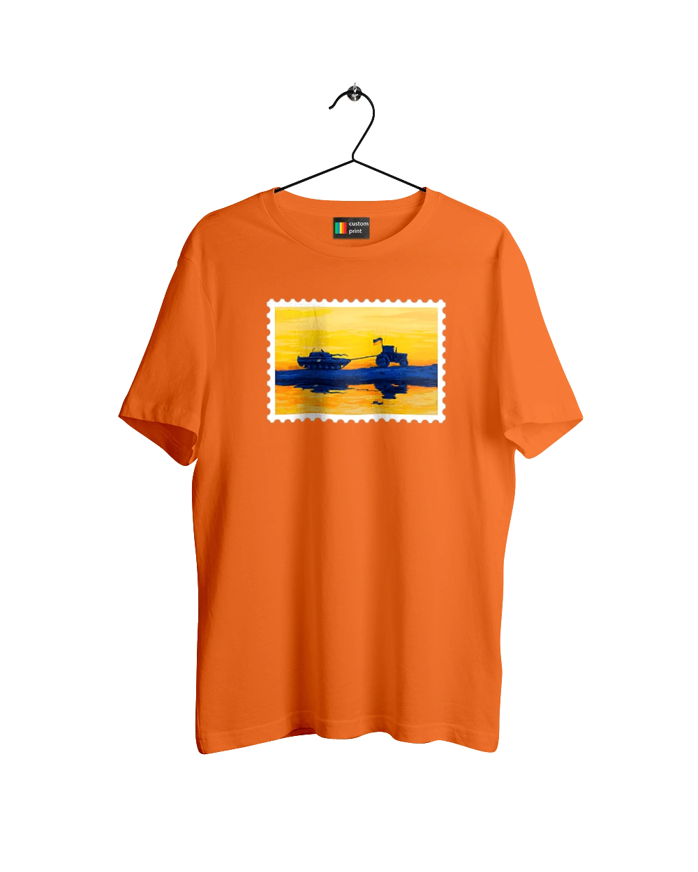 New brand, tractor pulling tank