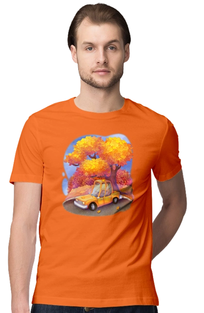 Осень Машина Дерево