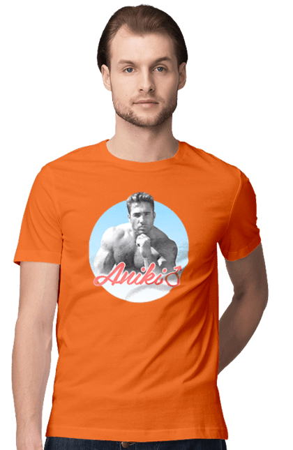 Футболка чоловіча з принтом "Біллі Херрінгтон". Аніки, біллі, біллі херрінгтон, гачі, гачімучі, гумор, прикольна, херрінгтон. 2070702