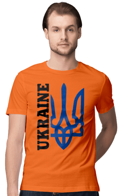 Футболка чоловіча з принтом "Герб України". Герб, україна. 2070702