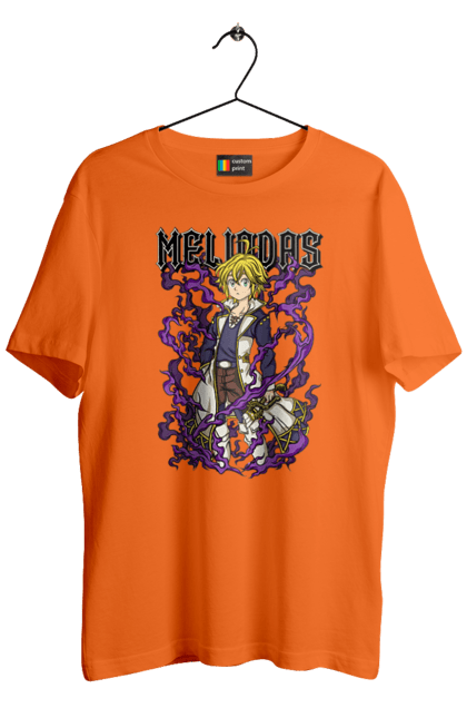 Men's t-shirt with prints Seven Deadly Sins Meliodas. Anime, dragon sin, manga, meliodas, seven deadly sins. 2070702