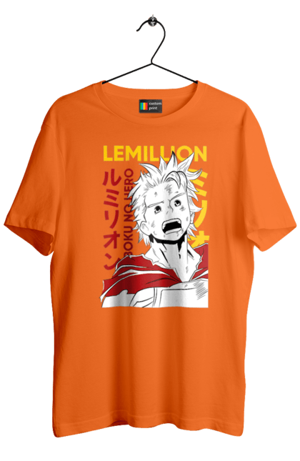 Футболка чоловіча з принтом "Моя академія героїв Лемілліон". Lemillion, mirio togata, my hero academia, академія юей, аніме, лемілліон, манга, міріо тогата, моя геройська академія. 2070702