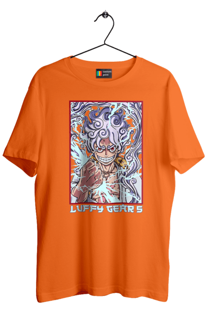 Men's t-shirt with prints One Piece Luffy. Anime, luffy, manga, monkey de luffy, one piece, pirates. 2070702