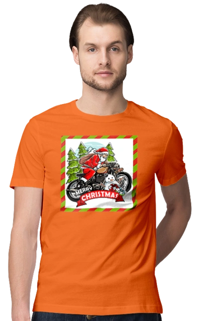 Санта на мотоцикле