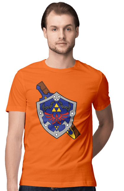 Men's t-shirt with prints The Legend of Zelda. Action movie, adventure, arcade, game, legend of zelda, nintendo, quest, shigeru miyamoto, video game, zelda. 2070702